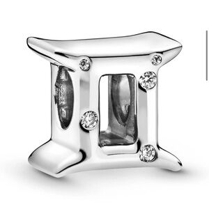 Brand NEW Authentic Pandora Sparkling Gemini Zodiac Charm Jewelry S925 ALE